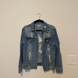 Nasty Gal Distressed Denim Jacket